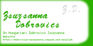 zsuzsanna dobrovics business card